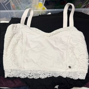 Abercrombie & Fitch White Lace Bra
